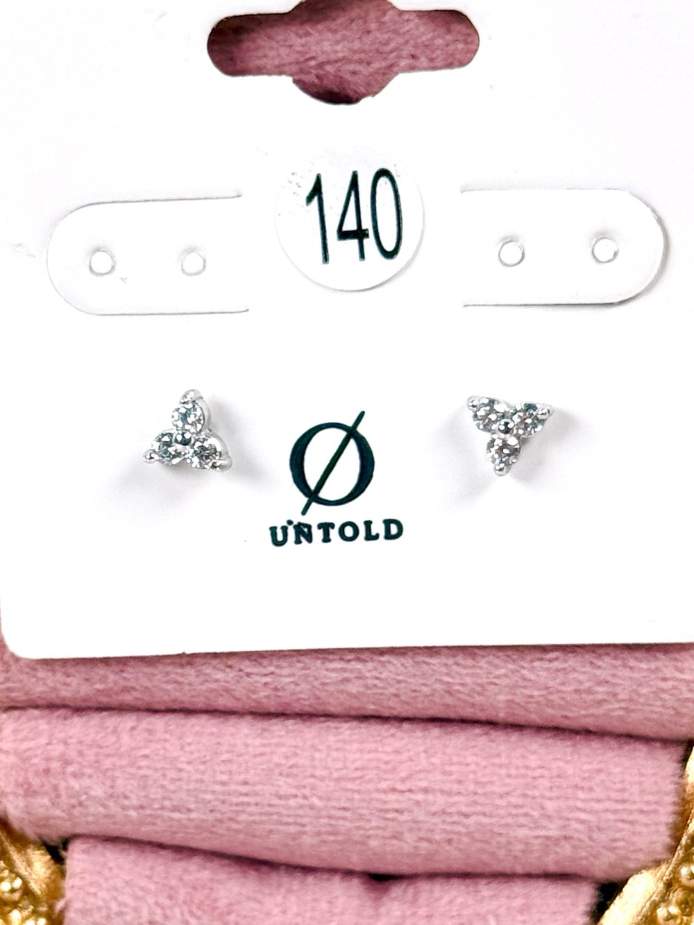 #140 Silver Plated Stainless Steel Flower Stud Earrings